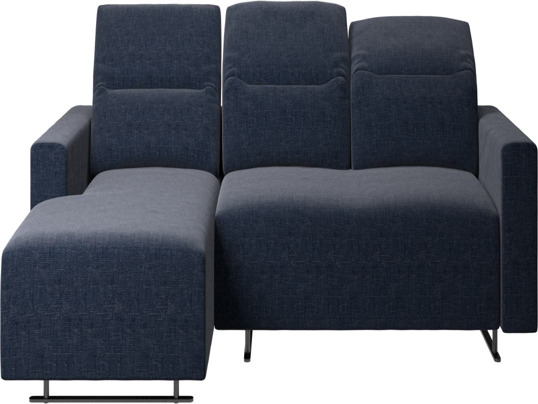 Hampton sofa with adjustable back, resting unit and storage both 